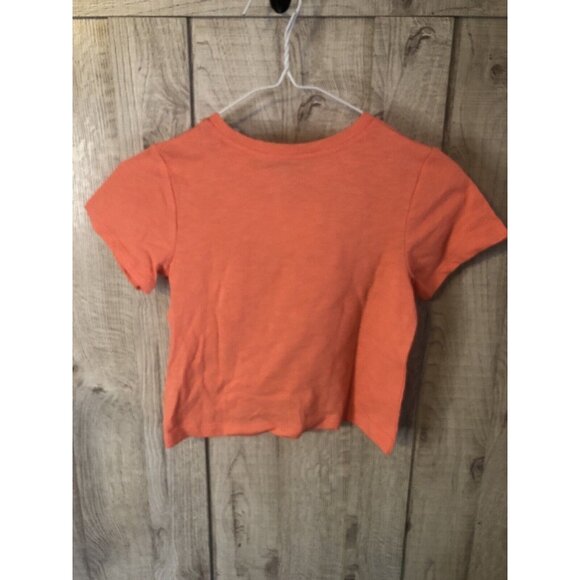 Girls Cat & Jack Orange Sun Shirt XS 4/5 & 3 Pair of Ruffled Socks Pink White - Picture 3 of 6